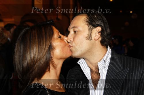 Amsterdam 9 november 2009
LAF Life after Football beurs  in de beurs van Berlage. Rachel hazes met vriend
Peter Smulders bv