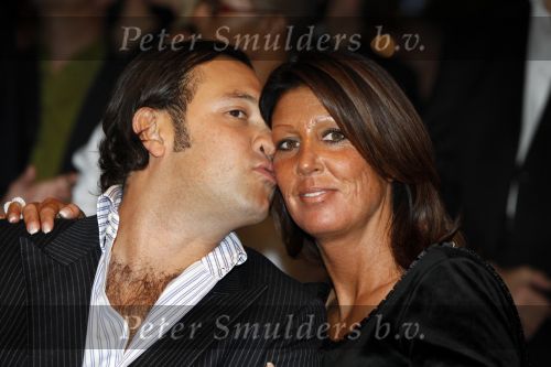 Amsterdam 9 november 2009
LAF Life after Football beurs  in de beurs van Berlage. Rachel hazes met vriend Niccolo Armaroli
Peter Smulders bv