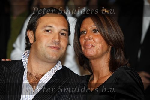 Amsterdam 9 november 2009
LAF Life after Football beurs  in de beurs van Berlage. Rachel hazes met vriend Niccolo Armaroli
Peter Smulders bv