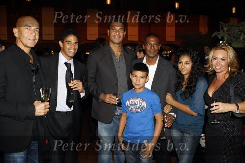 Amsterdam 9 november 2009
LAF Life after Football beurs  in de beurs van Berlage. Aron Winter met vrouw en kinderen en Ruud Gullit
Peter Smulders bv