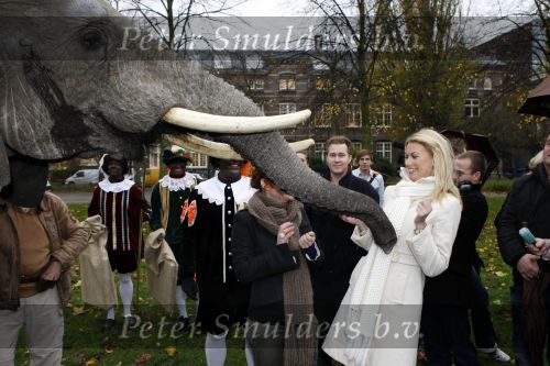 Amsterdam 16 november 2009
Presentatie Douwe egberts sinterklaas boeken. Susan Smit met olifant
Peter Smulders bv