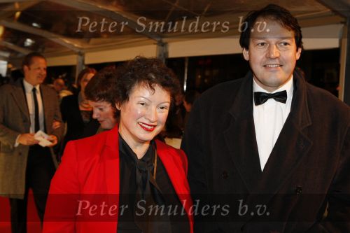 Amsterdam 16 november 2009
Premiere komt een vrouw bij de dochter in Tuschinski. Wilma Nanninga met man
Peter Smulders bv