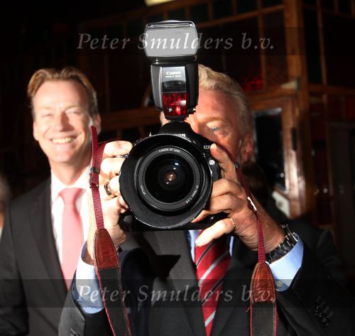 Amsterdam, 21 November 2010
Spiegeltent Palazzo. Hermand den blijker kookt met zijn staf voorBN-ers en genodigden.
Andre v Duin met partner
Foto Peter Smulders BV