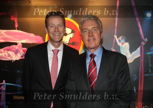 Amsterdam, 21 November 2010
Spiegeltent Palazzo. Hermand den blijker kookt met zijn staf voorBN-ers en genodigden.
Andre v Duin met partner
Foto Peter Smulders BV