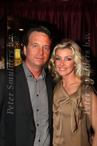 Amsterdam, 21 November 2010
Spiegeltent Palazzo. Hermand den blijker kookt met zijn staf voorBN-ers en genodigden.
Brigitte Nijman met partner Robert Veuger
Foto Peter Smulders BV