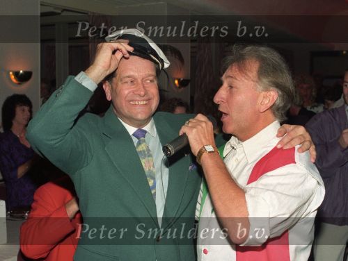 15 November 1991 De Zingende Ijscoman, Frddy Cornel bij het feest van de 50jarig Ger Lagendijk
Foto Peter Smulders BV
