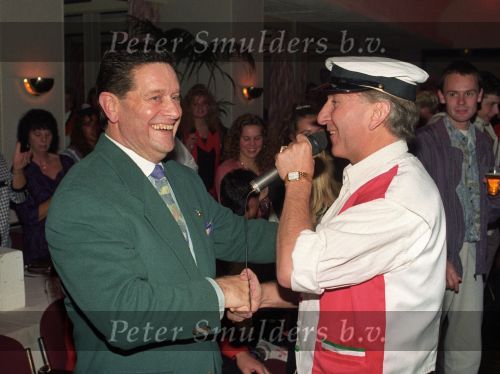 15 November 1991 De Zingende Ijscoman, Frddy Cornel bij het feest van de 50jarig Ger Lagendijk
Foto Peter Smulders BV