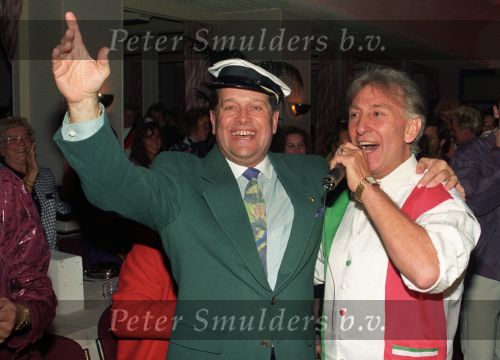15 November 1991 De Zingende Ijscoman, Frddy Cornel bij het feest van de 50jarig Ger Lagendijk
Foto Peter Smulders BV