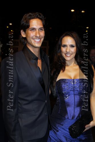 Amsterdam 18 november 2010
Presentatie van de beau monde awards  in het Amstel hotel. Floortje Idols met broer
Peter Smulders