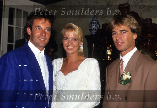 23 Augustus 1991
Trouwen Linda de Mol met Fred Reuter en Gerard Joling
Foto Peter Smulders BV