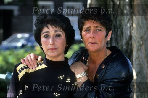 28 Augustus 1993
Links Ingrid v d Linden en rechts Marijke v d Linden, 
dochter van clown Ab v d Linden
Foto Peter Smulders BV
