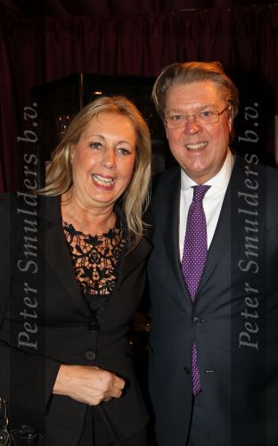 Amsterdam, 21 November 2010
Spiegeltent Palazzo. Hermand den blijker kookt met zijn staf voorBN-ers en genodigden.
Robert Kranenborg met zijn vrouw
Foto Peter Smulders BV