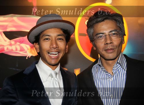 Amsterdam, 21 November 2010
Spiegeltent Palazzo. Hermand den blijker kookt met zijn staf voorBN-ers en genodigden.
Wibi Soerjadi met broer Bo Soerjadi
Foto Peter Smulders BV