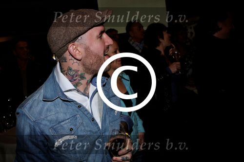 BAARN - In Restaurant Vuur is de perspresentatie gehouden van de nieuwe kerst cd genaamd Christmas Duets.  Met op de foto zanger Ben Saunders. FOTO PETER SMULDERS BV