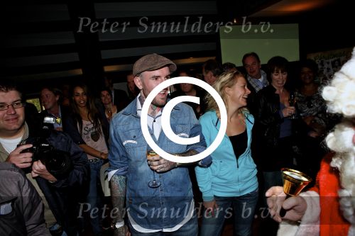 BAARN - In Restaurant Vuur is de perspresentatie gehouden van de nieuwe kerst cd genaamd Christmas Duets.  Met op de foto zanger Ben Saunders. FOTO PETER SMULDERS BV