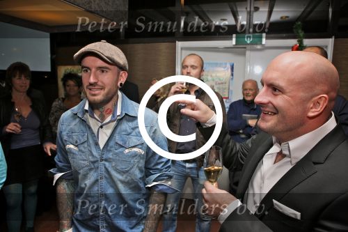BAARN - In Restaurant Vuur is de perspresentatie gehouden van de nieuwe kerst cd genaamd Christmas Duets.  Met op de foto Ben en Dean Saunders. FOTO PETER SMULDERS BV