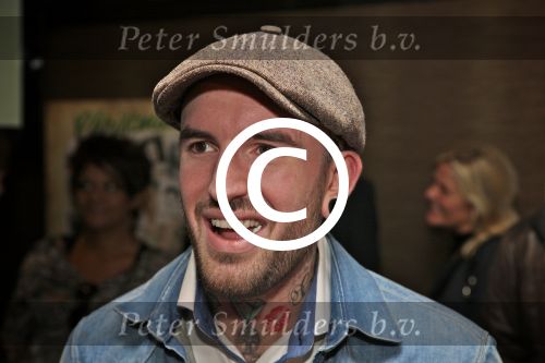 BAARN - In Restaurant Vuur is de perspresentatie gehouden van de nieuwe kerst cd genaamd Christmas Duets.  Met op de foto zanger Ben Saunders. FOTO PETER SMULDERS BV