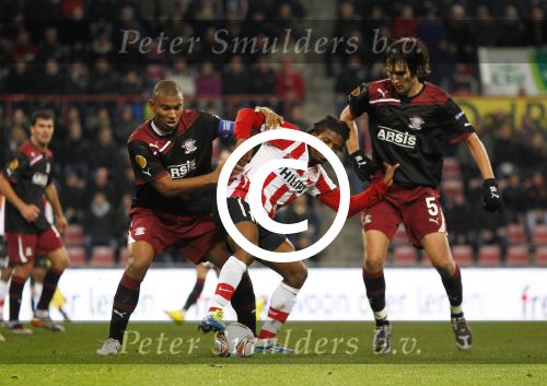Eindhoven, 15 December 2011
PSV-Rapi Boekarest, eindstand 2-1
6e UEFA EuropaLeague wedstrijd
Georginio Wijnaldum
Foto Junior Smulders