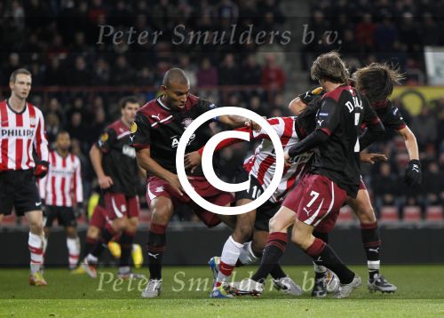 Eindhoven, 15 December 2011
PSV-Rapi Boekarest, eindstand 2-1
6e UEFA EuropaLeague wedstrijd
Georginio Wijnaldum
Foto Junior Smulders