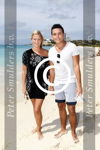 Sint Maarten 10 november 2011
Jan Smit en zijn vrouw Liza op het strand de dag voor hun trouwen.
Peter Smulders bv