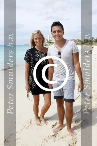 Sint Maarten 10 november 2011
Jan Smit en zijn vrouw Liza op het strand de dag voor hun trouwen.
Peter Smulders bv
