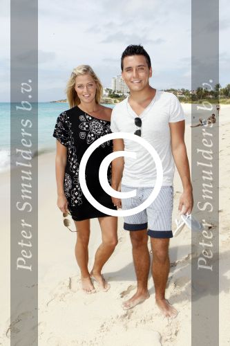 Sint Maarten 10 november 2011
Jan Smit en zijn vrouw Liza op het strand de dag voor hun trouwen.
Peter Smulders bv
