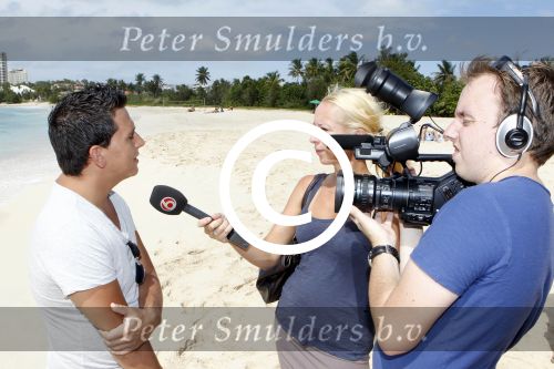 Sint Maarten 10 november 2011
Jan Smit en zijn vrouw Liza op het strand de dag voor hun trouwen.
Peter Smulders bv