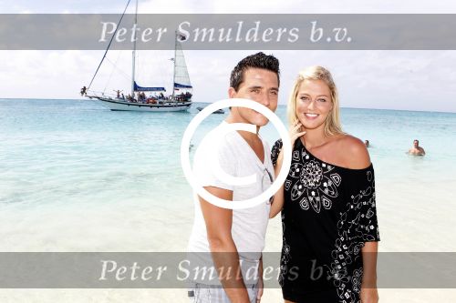 Sint Maarten 10 november 2011
Jan Smit en zijn vrouw Liza op het strand de dag voor hun trouwen.
Peter Smulders bv