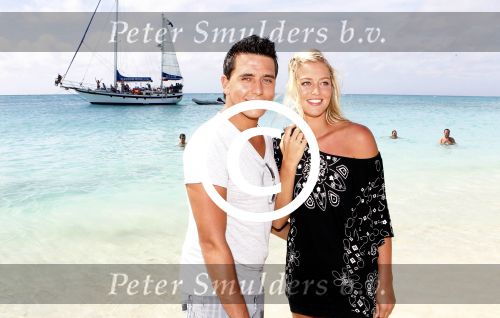 Sint Maarten 10 november 2011
Jan Smit en zijn vrouw Liza op het strand de dag voor hun trouwen.
Peter Smulders bv