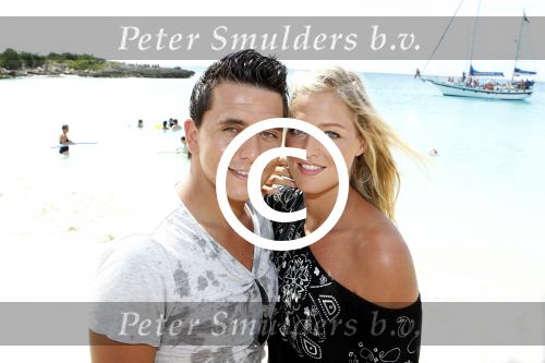 Sint Maarten 10 november 2011
Jan Smit en zijn vrouw Liza op het strand de dag voor hun trouwen.
Peter Smulders bv