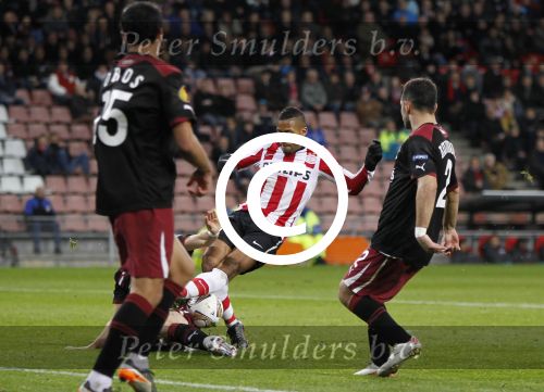 Eindhoven, 15 December 2011
PSV-Rapi Boekarest, eindstand 2-1
6e UEFA EuropaLeague wedstrijd
Jeremain Lens
Foto Junior Smulders