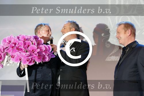 Amsterdam 24 november 2011
Uitreiking Beau monde awards in het Amstel hotel. Marc Knijnenburg met John Lukken en Gordon
Peter Smulders bv