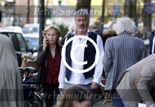Amsterdam 4 november 2011
Pieter Storms en Nina Brink met dochter op de cornelis schuytstraat.
Peter Smulder bv