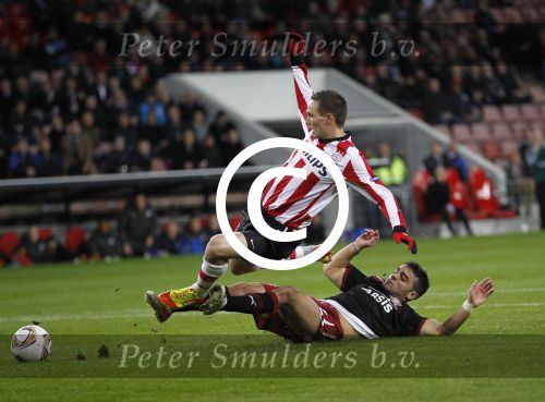 Eindhoven, 15 December 2011
PSV-Rapi Boekarest, eindstand 2-1
6e UEFA EuropaLeague wedstrijd
Tim Matavz
Foto Junior Smulders