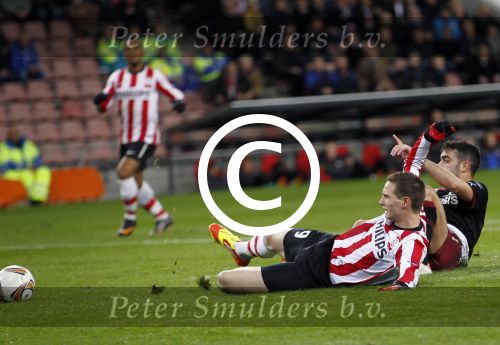 Eindhoven, 15 December 2011
PSV-Rapi Boekarest, eindstand 2-1
6e UEFA EuropaLeague wedstrijd
Tim Matavz
Foto Junior Smulders