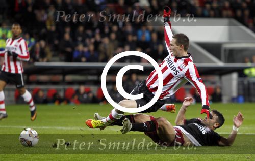 Eindhoven, 15 December 2011
PSV-Rapi Boekarest, eindstand 2-1
6e UEFA EuropaLeague wedstrijd
Tim Matavz
Foto Junior Smulders