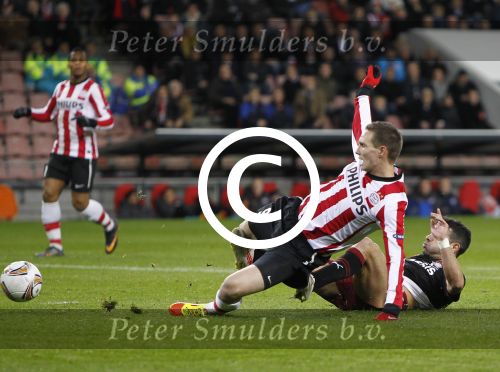 Eindhoven, 15 December 2011
PSV-Rapi Boekarest, eindstand 2-1
6e UEFA EuropaLeague wedstrijd
Tim Matavz
Foto Junior Smulders