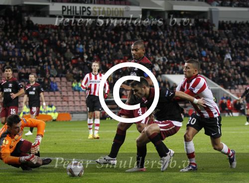 Eindhoven, 15 December 2011
PSV-Rapi Boekarest, eindstand 2-1
6e UEFA EuropaLeague wedstrijd
Zakaria Labyad
Foto Junior Smulders