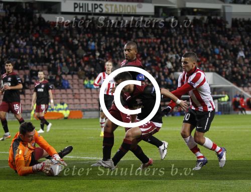 Eindhoven, 15 December 2011
PSV-Rapi Boekarest, eindstand 2-1
6e UEFA EuropaLeague wedstrijd
Zakaria Labyad
Foto Junior Smulders