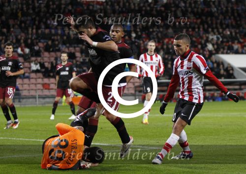Eindhoven, 15 December 2011
PSV-Rapi Boekarest, eindstand 2-1
6e UEFA EuropaLeague wedstrijd
Zakaria Labyad
Foto Junior Smulders