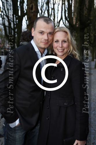 Den Bosch 25 november 2012
Premiere Annie in theater de parade. Alexandra Alphenaar met vriend
Peter Smulders bv