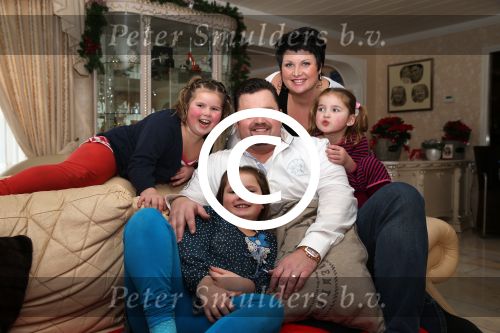 Tiel, 19 December 2012 Frans Duijts met zijn vrouw Marloes Duijts en hun \