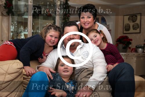 Tiel, 19 December 2012 Frans Duijts met zijn vrouw Marloes Duijts en hun \