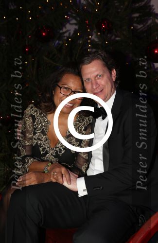 Hilversum, 16 December 2012
Justine Pelmelay met haar vriend Ronald v Driel
Foto Peter Smulders BV