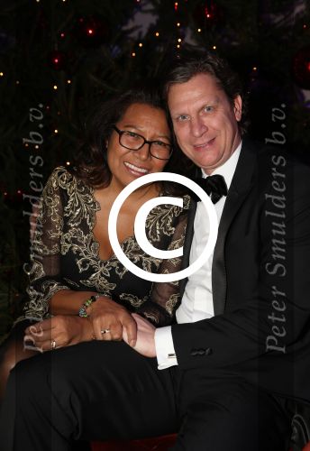 Hilversum, 16 December 2012
Justine Pelmelay met haar vriend Ronald v Driel
Foto Peter Smulders BV