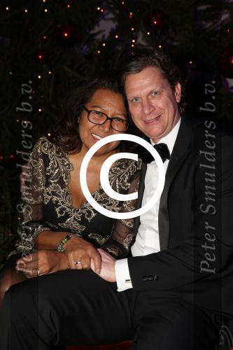 Hilversum, 16 December 2012
Justine Pelmelay met haar vriend Ronald v Driel
Foto Peter Smulders BV