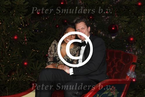 Hilversum, 16 December 2012
Justine Pelmelay met haar vriend Ronald v Driel
Foto Peter Smulders BV