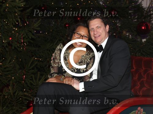 Hilversum, 16 December 2012
Justine Pelmelay met haar vriend Ronald v Driel
Foto Peter Smulders BV