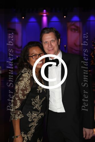 Hilversum, 16 December 2012
Justine Pelmelay met haar vriend Ronald v Driel
Foto Peter Smulders BV