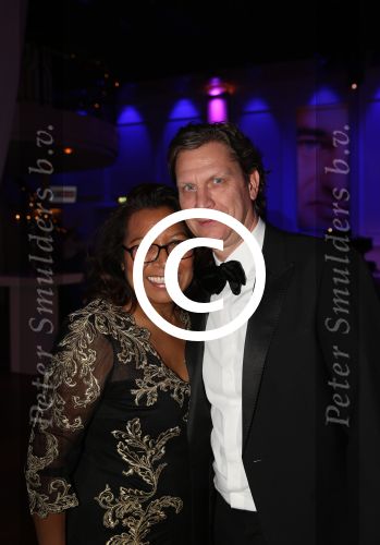 Hilversum, 16 December 2012
Justine Pelmelay met haar vriend Ronald v Driel
Foto Peter Smulders BV